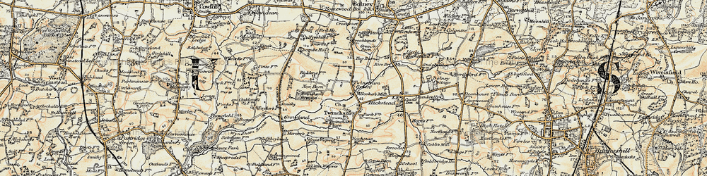 Old map of Twineham Green in 1898