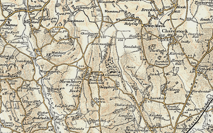 Old map of Twist in 1898-1900