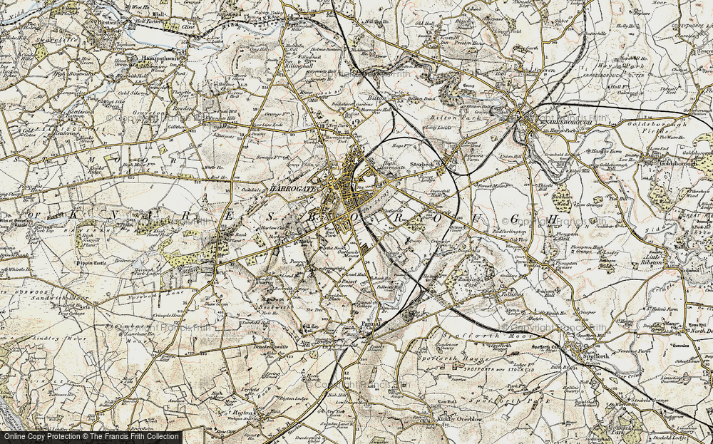 Old Map of Two Hundred Acre, 1903-1904 in 1903-1904
