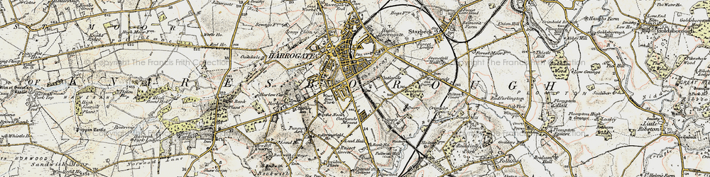 Old map of Two Hundred Acre in 1903-1904