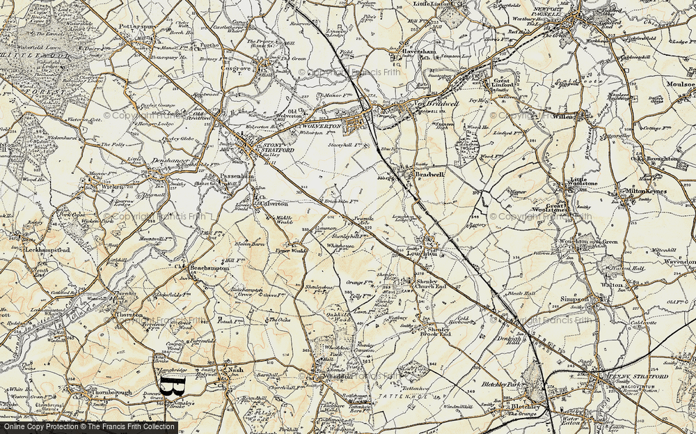 Old Map of Two Mile Ash, 1898-1901 in 1898-1901