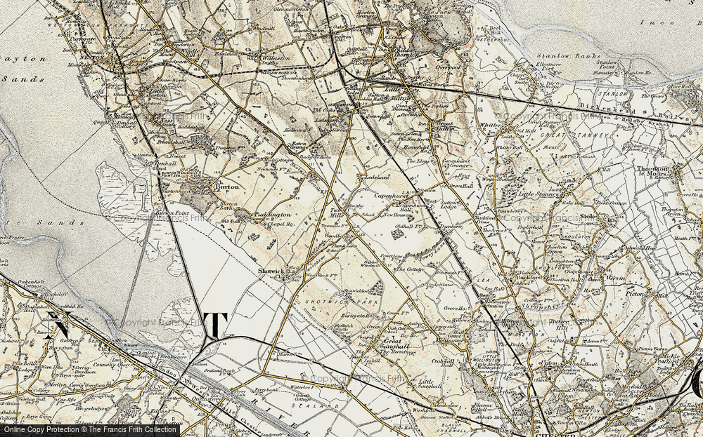 Old Map of Two Mills, 1902-1903 in 1902-1903