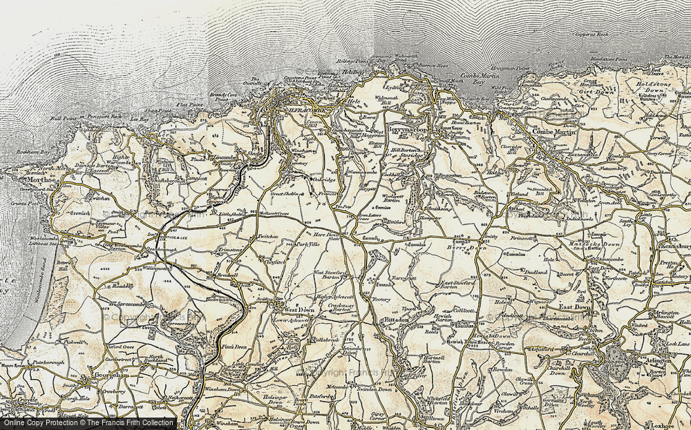 Old Map of Two Pots, 1900 in 1900