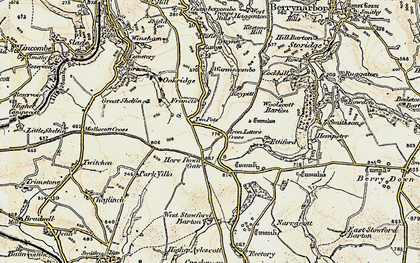 Old map of Two Pots in 1900