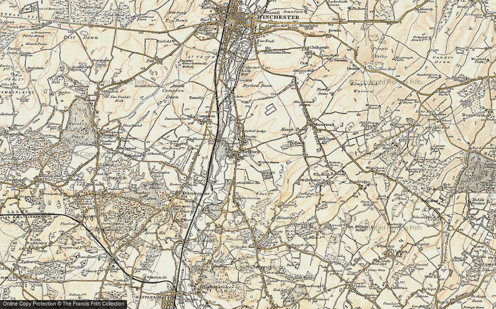 Old Map of Twyford, 1897-1909 in 1897-1909