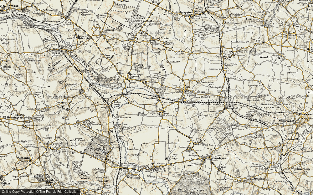 Old Map of Twyford, 1901-1902 in 1901-1902
