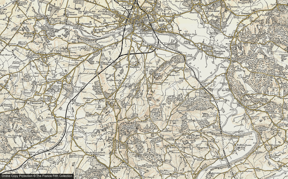 Old Map of Twyford Common, 1899-1901 in 1899-1901