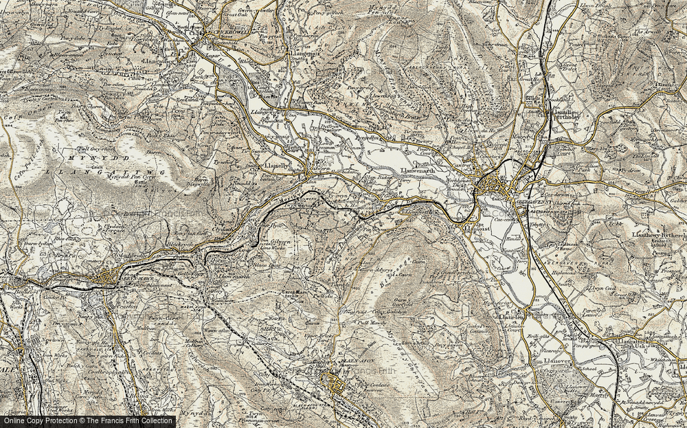 Old Map of Twyn-Allws, 1899-1900 in 1899-1900