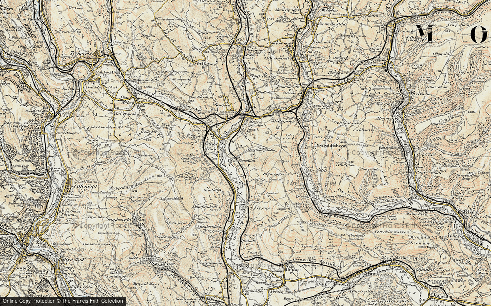 Old Map of Twyn Shôn-Ifan, 1899-1900 in 1899-1900