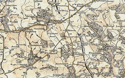 Old map of Twyn-yr-odyn in 1899-1900