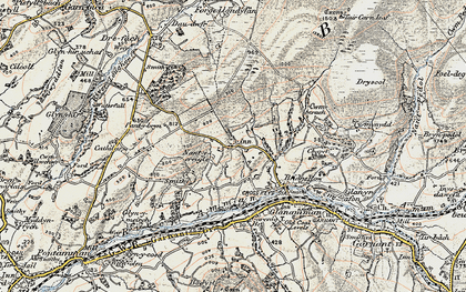 Old map of Twynmynydd in 1900-1901