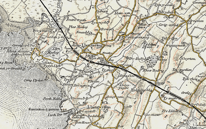 Old map of Ty Croes in 1903-1910