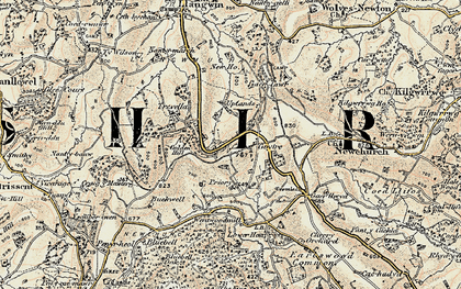 Old map of Springfield in 1899-1900