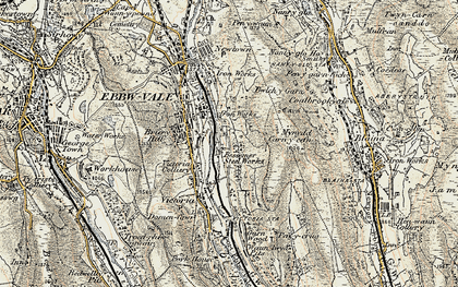 Old map of Ty Llwyn in 1899-1900