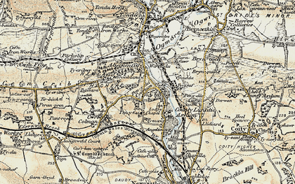 Old map of Ty'n-y-garn in 1900