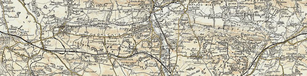 Old map of Ty'n-y-garn in 1900