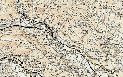 Old map of Ty-Sign in 1899-1900
