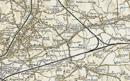 Old map of Tyburn in 1901-1902