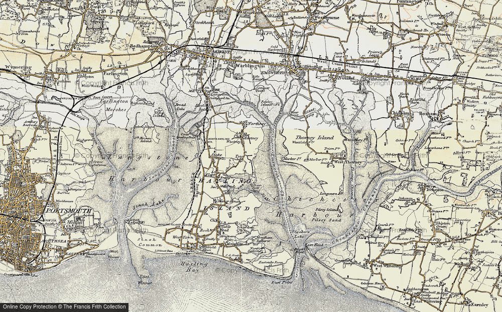 Old Map of Historic Map covering Marker Point in 1897-1899