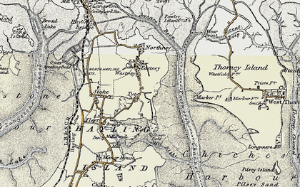 Old map of Tye in 1897-1899