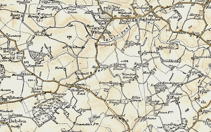 Old map of Tye Green in 1898-1901