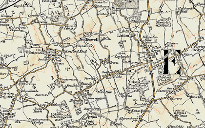 Old map of Tye Green in 1898