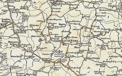 Old map of Tye Green in 1898