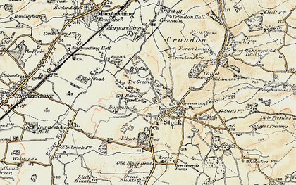 Old map of Tye Green in 1898