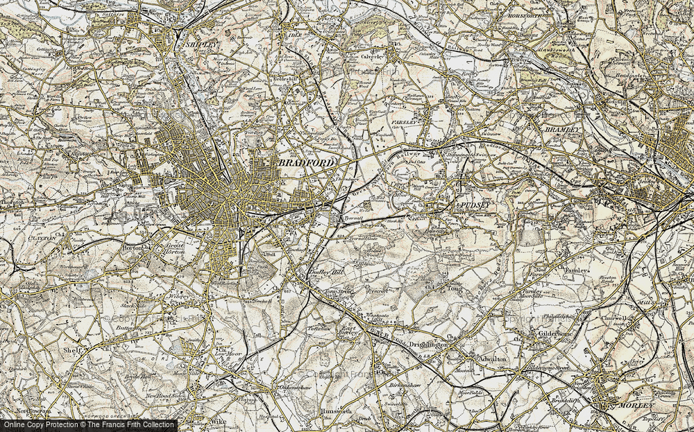 Old Map of Tyersal, 1903 in 1903