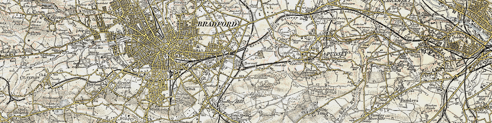 Old map of Tyersal in 1903