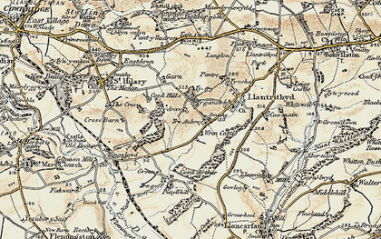 Old map of Tyganol in 1899-1900
