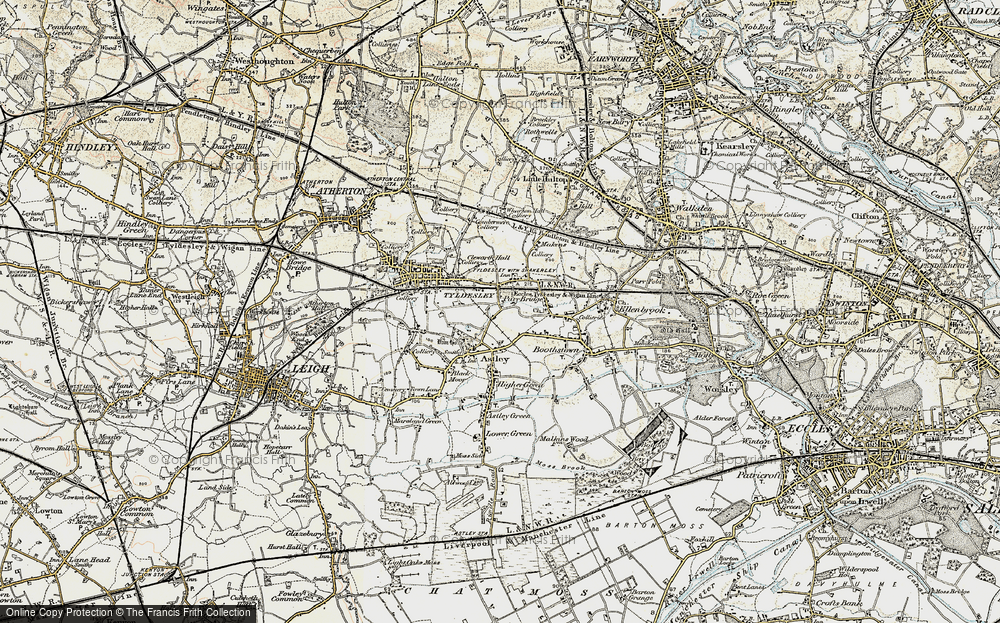 Old Map of Tyldesley, 1903 in 1903