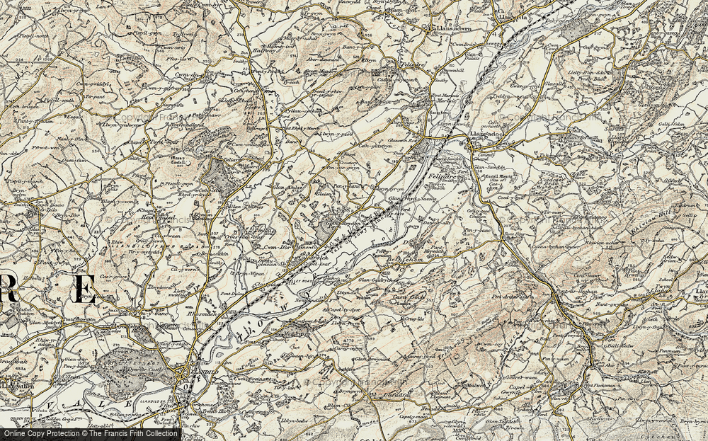 Old Map of Tyle, 1900-1901 in 1900-1901