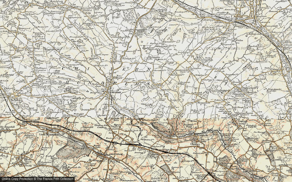 Old Map of Tyler's Hill, 1897-1898 in 1897-1898