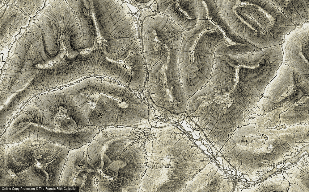 Old Map of Tyndrum, 1906 in 1906