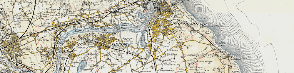 Old map of Tyne Dock in 1901-1904