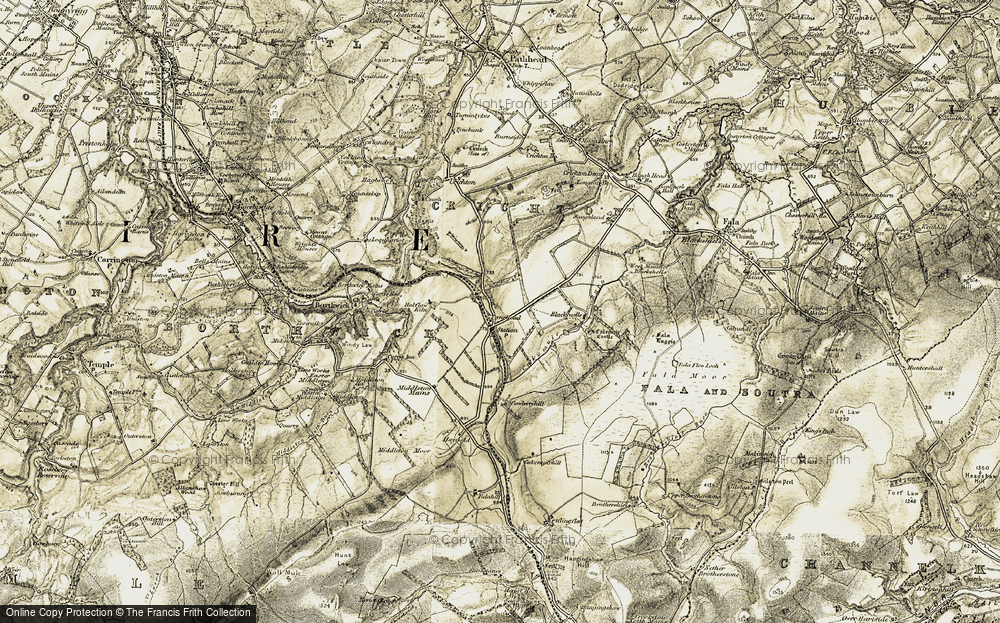 Old Map of Tynehead, 1903-1904 in 1903-1904