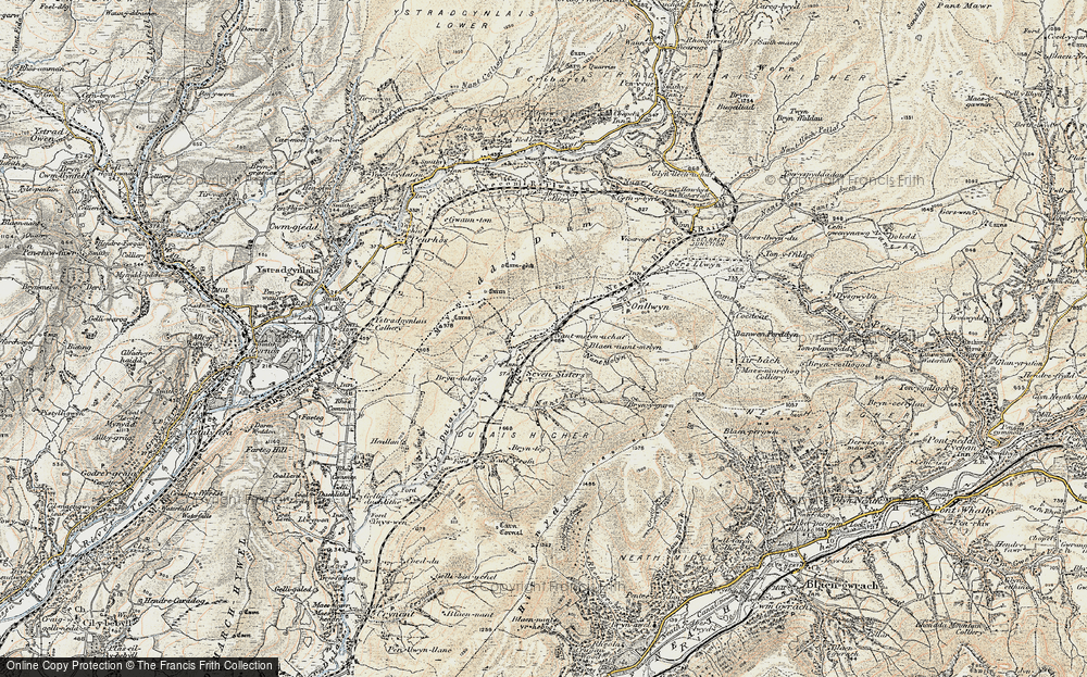 Old Map of Tynewydd, 1900-1901 in 1900-1901