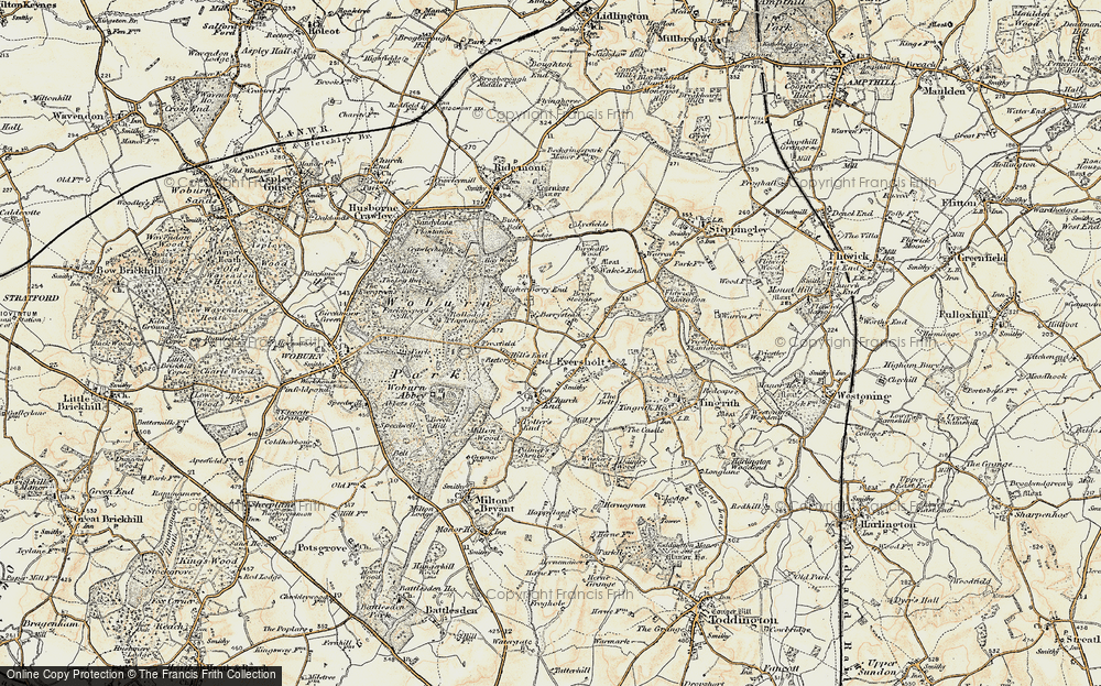 Old Map of Historic Map covering Berrystead in 1898-1899
