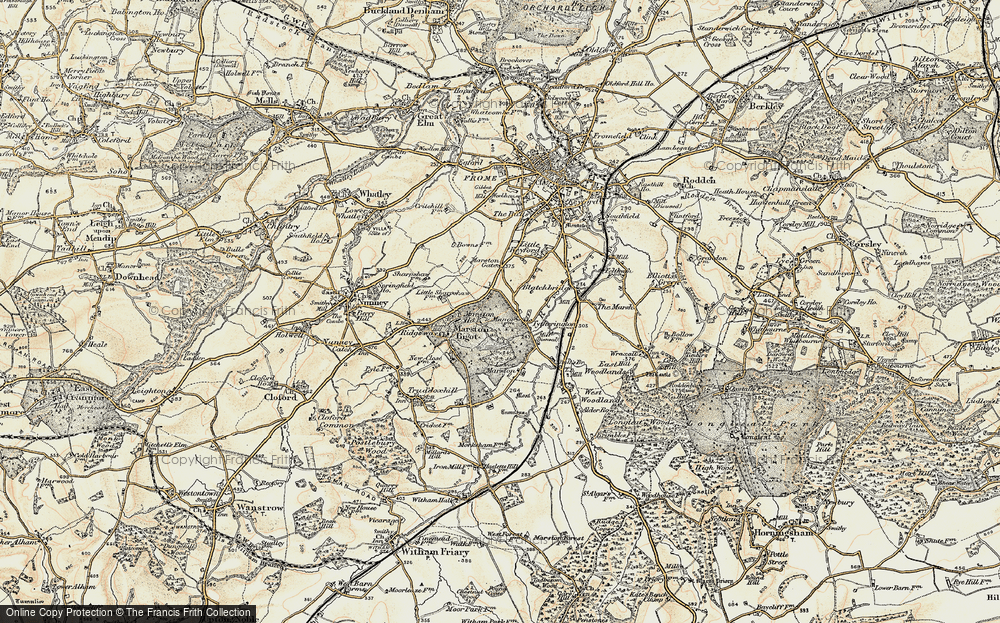 Old Map of Tytherington, 1897-1899 in 1897-1899
