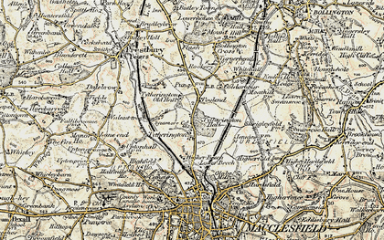 Old map of Tytherington in 1902-1903