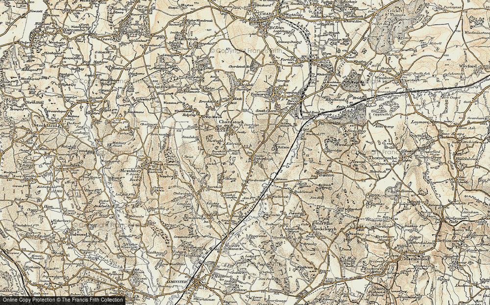 Old Map of Tytherleigh, 1898-1899 in 1898-1899