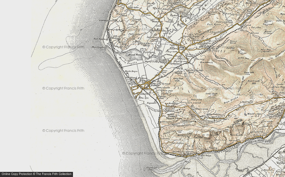 Old Map of Tywyn, 1902-1903 in 1902-1903