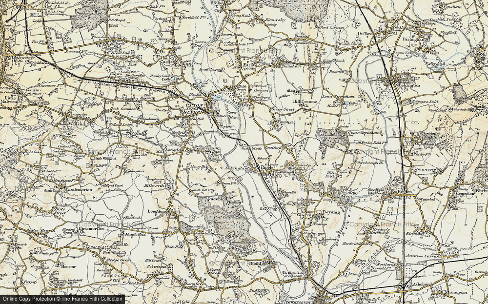 Old Map of Uckinghall, 1899-1901 in 1899-1901
