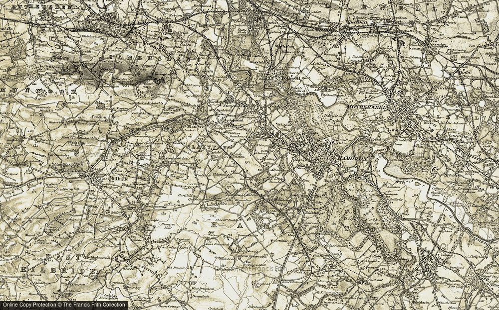 Old Map of Udston, 1904-1905 in 1904-1905