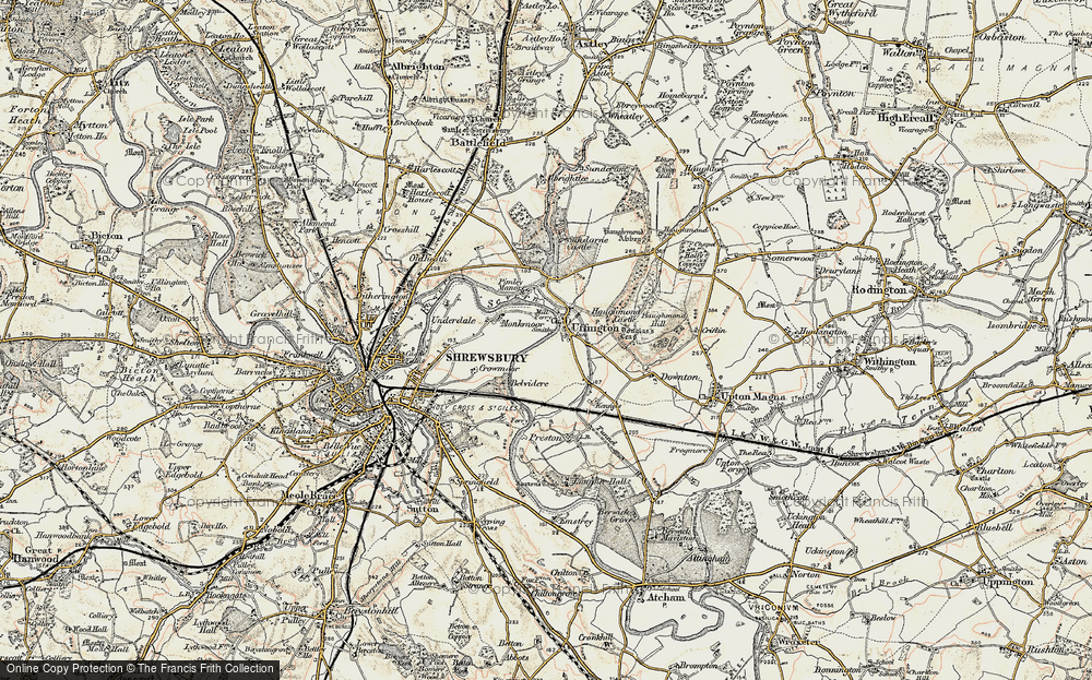 Old Map of Uffington, 1902 in 1902