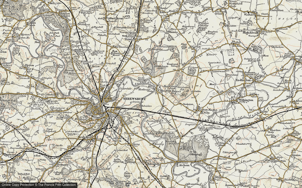 Old Maps of Uffington, Shropshire - Francis Frith