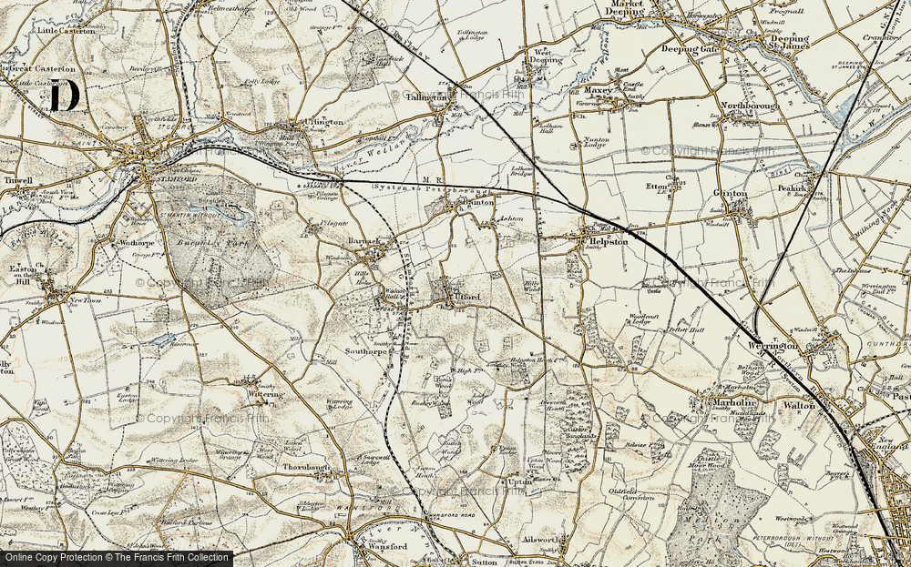 Old Map of Ufford, 1901-1902 in 1901-1902