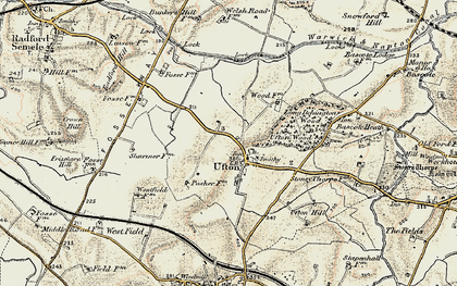 Old map of Ufton in 1898-1902