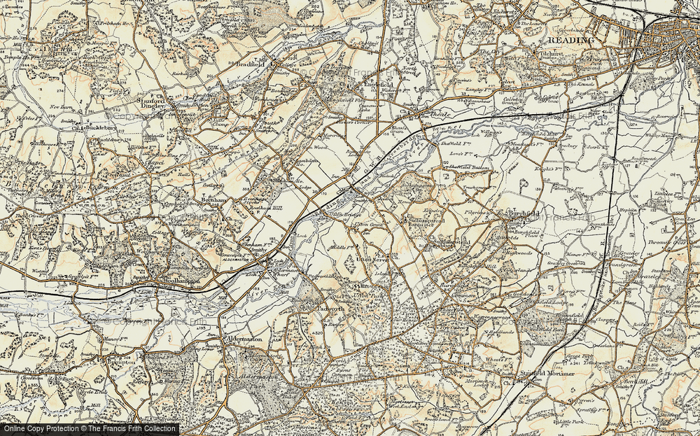 Old Map of Ufton Green, 1897-1900 in 1897-1900